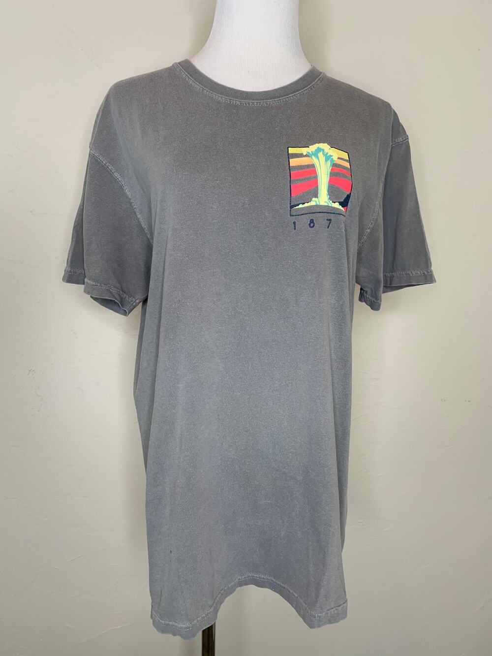 Yellowstone T shirt Bright Back Graphic Tee Sz Medium Cotton